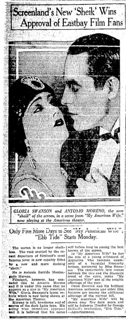 Oakland Tribune, March 7, 1923