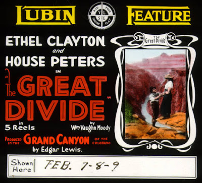 Coming attraction slide for The Great Divide released December 20, 1915