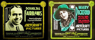 Artcraft Pictures advertising Douglas Fairbanks (c. 1917-19) and Mary Pickford (c. 1913-15)