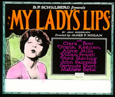 Coming attraction slide for My Lady's Lips (1925)
