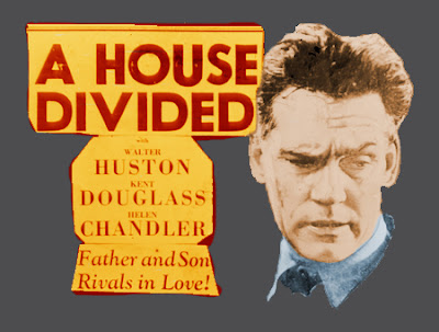 Mock-up of how exhibitor-created slide for A House Divided may have appeared. 