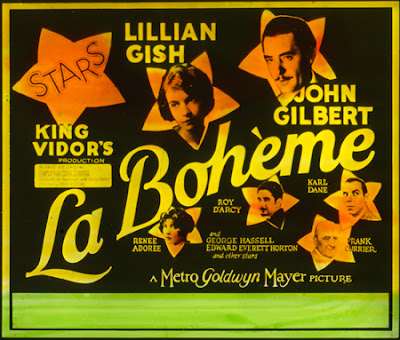 Coming attraction slide for La Boheme (1926)
