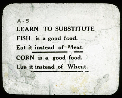 Slide A5, U.S. Food Administration Second Pledge Card Drive, exhibited week of October 14, 1917.