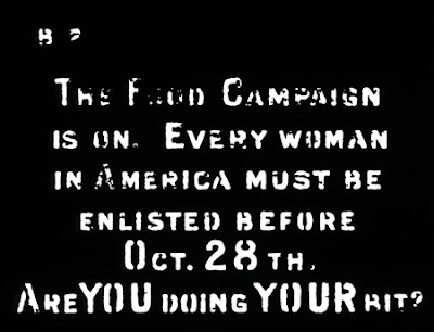 Slide B2, U.S. Food Administration Second Pledge Card Drive, exhibited week of October 21, 1917.