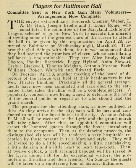 Moving Picture World, April 21, 1917, page 406
